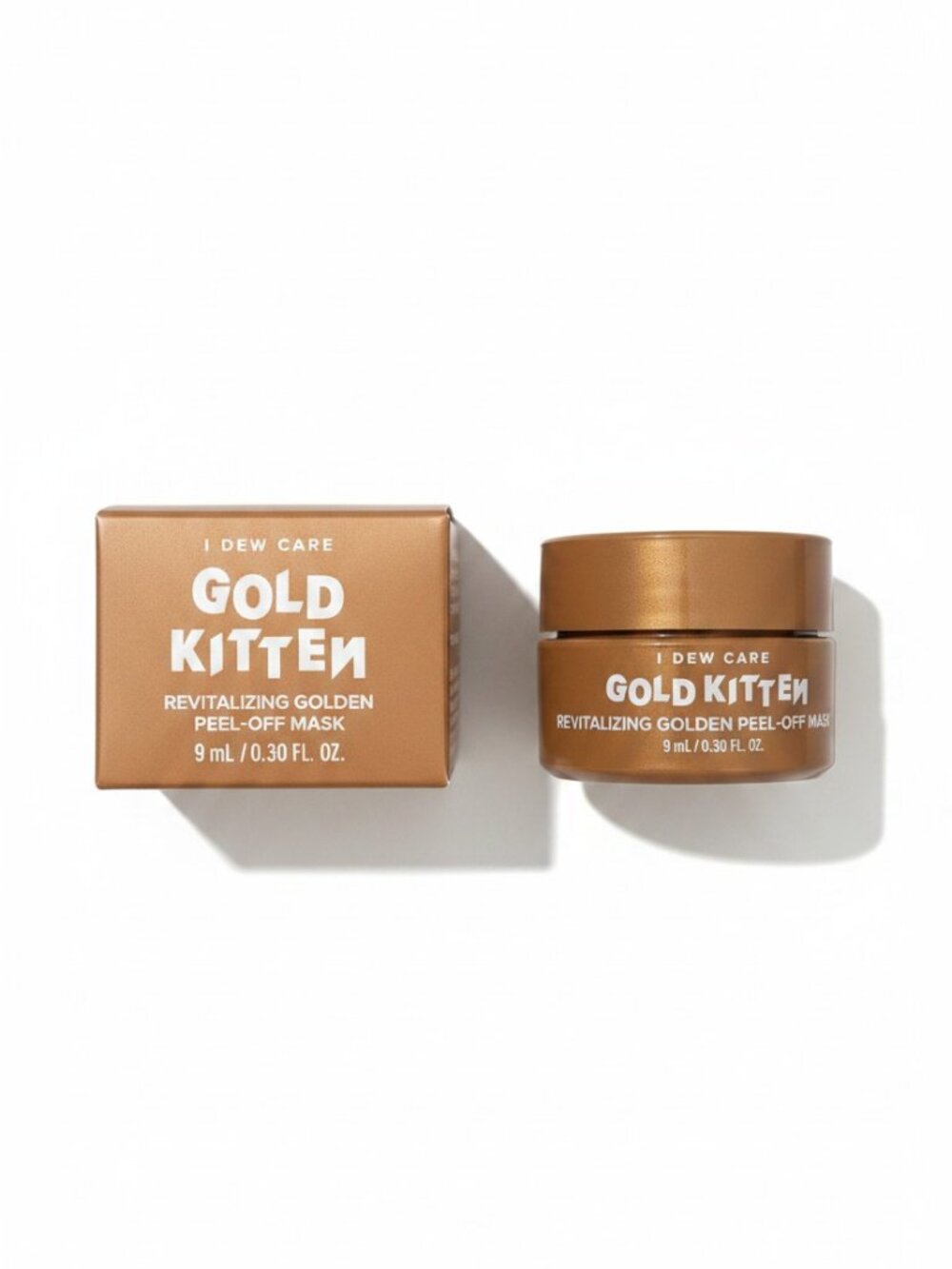 I Dew Care Gold Kitten 24K Gold Peel-Off Mask Mini 9mL NIB